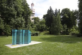 Warm Dry Stone and Palm Leaves