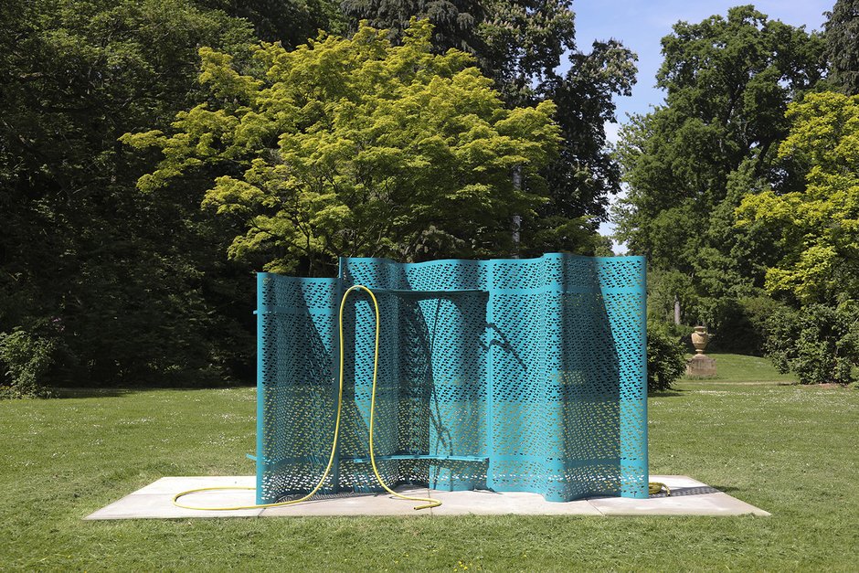 Warm Dry Stone and Palm Leaves