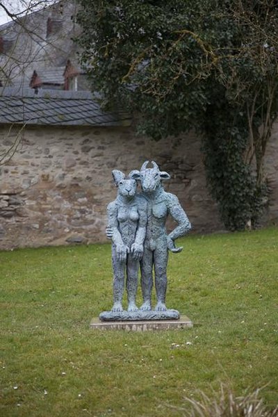 Standing Minotaur & Lady Hare